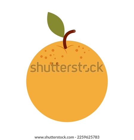 Orange fruit icon. Flat illustration of orange fruit vector icon for web design. Vector ESP10