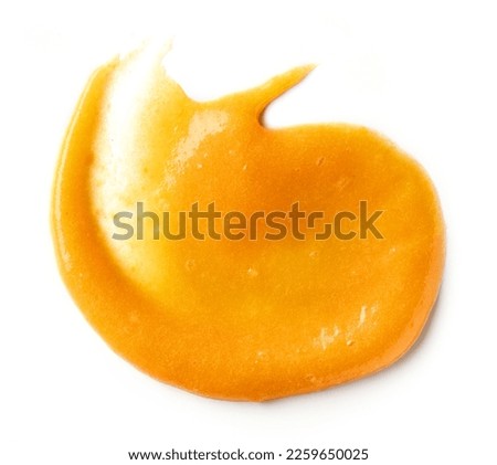 vegetable puree isolated on white background, top view Royalty-Free Stock Photo #2259650025
