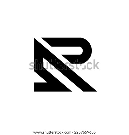 Initial letter SR logo template design