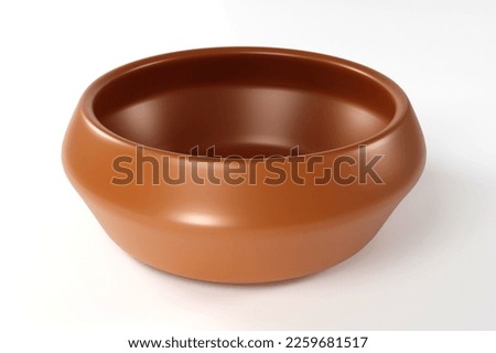 Empty dog or cat bowl for food or water feeding	 Royalty-Free Stock Photo #2259681517