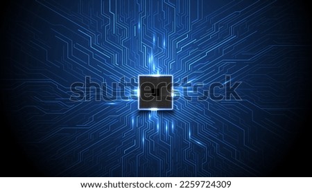 Circuit board. Technology background. Central Computer Processors CPU concept. Motherboard digital chip. Royalty-Free Stock Photo #2259724309