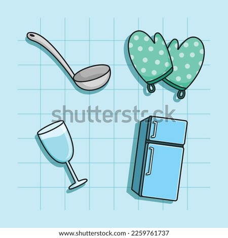 Kitchen and Cooking Set Vector Collection 4