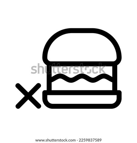 burgers icon or logo isolated sign symbol vector illustration - high quality black style vector icons