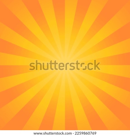 Sunburst Design Background Wallpaper Orange