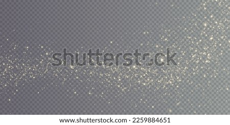 Christmas background. Powder dust light png. Magic shining gold dust. Fine, shiny dust bokeh particles fall off slightly. Fantastic shimmer effect. Vector illustrator. Royalty-Free Stock Photo #2259884651