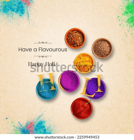 happy holi and very happiness rang panchami with foody holi Royalty-Free Stock Photo #2259949453
