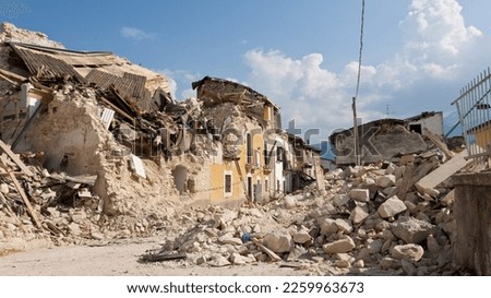 earthquake turkey  Syria destructions house broken Royalty-Free Stock Photo #2259963673