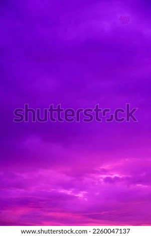 Abstract and pattern of cloud sky, Velvet violet, Velvet Purple, Trend color of the year background, Pattern of colorful cloud and sky sunset or sunrise: Dramatic sunset in twilight, Beautyful of sky Royalty-Free Stock Photo #2260047137