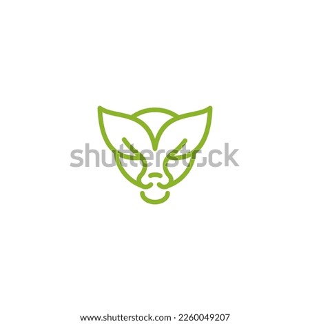 pig and leaf,icon,line art,illustration,,silhouette for agriculture
