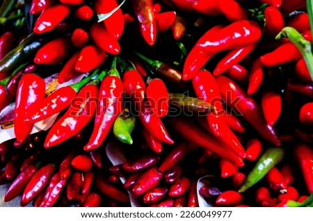 Red hot chili peppers closeup stock photo