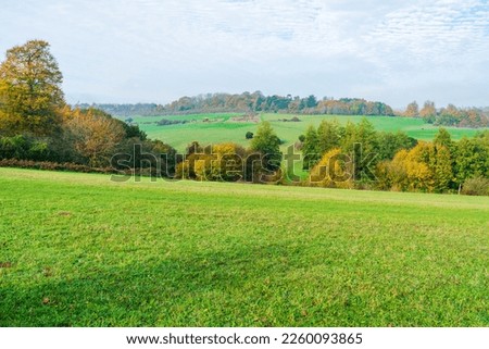 Lullingstone Country Park in autumn colours, Kent, UK Royalty-Free Stock Photo #2260093865