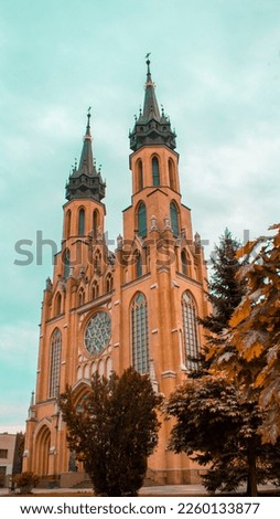 Roman Catholic Diocese of Radom, Cathedral of Our Lady Care in Radom, Mazovia, Poland during fall season
