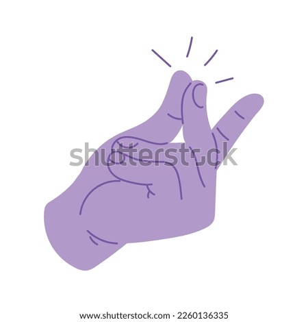 snapping fingers gesture icon isolated Royalty-Free Stock Photo #2260136335