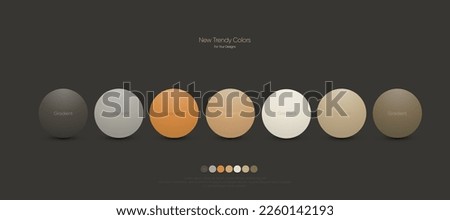 combination of pastel color palette guide catalog 2023 for fashion, Interiors Design, Web Design, Mobile Applications, Social Media Templates Royalty-Free Stock Photo #2260142193