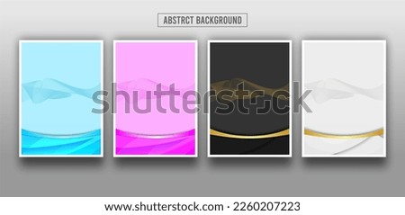 abstract wave background vector for  Brochure, Annual Report, Magazine, Poster, Corporate Presentation, Portfolio, Flyer, infographic, layout size A4.