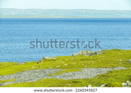 landscape with sea and blue sky, beautiful photo digital picture