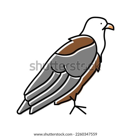 eagle bird color icon vector. eagle bird sign. isolated symbol illustration