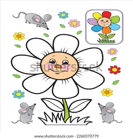 coloring page vector cartoon illustration.coloring page for kids