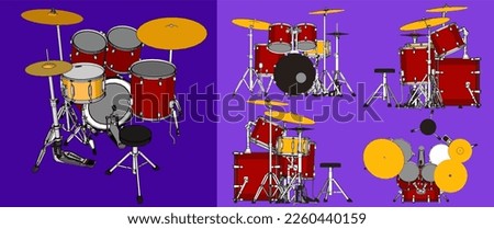 acoustic drums percussion musical instrument