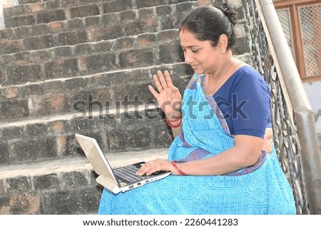 Portrait of an Indian people using laptop