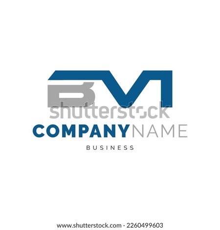Initial Letter BVI Icon Logo Design Template