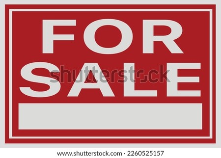 For Sale Real Estate Signs With Clipping Paths Isolated on White Background.