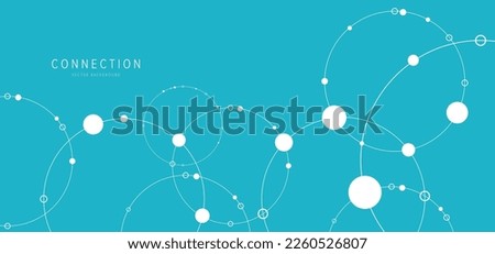 Connections with points, lines, and people icons. Vector technology background. Royalty-Free Stock Photo #2260526807