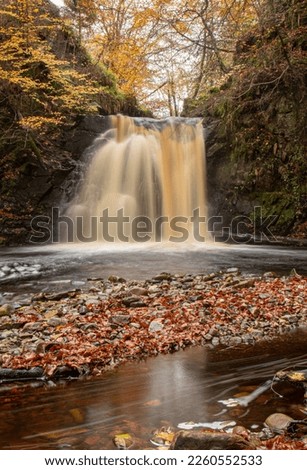 Scottish waterfalls slow shutter speed slow water