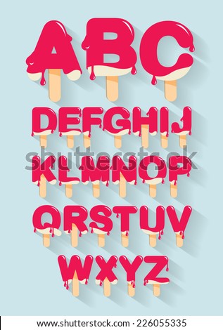 Popsicle-alphabet Stock Vector Images - Avopix.com