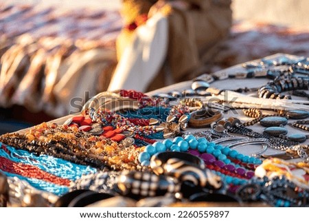 Nubian items for sale in Egypt Royalty-Free Stock Photo #2260559897