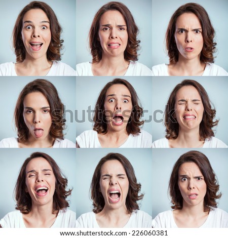 Face expressions Royalty-Free Stock Photo #226060381