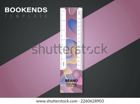 abstract bookmark design. Vector abstract bookmark template. Vector design for books.