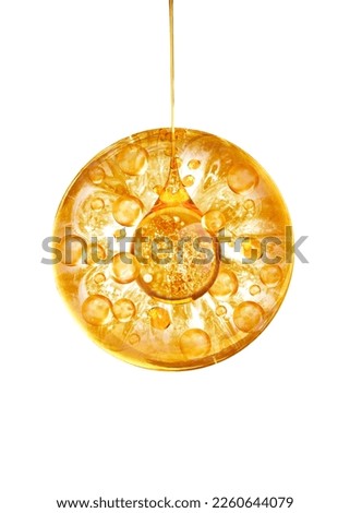 golden chromosome and golden molecule Royalty-Free Stock Photo #2260644079