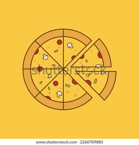 Pizza icon design , pizza vector, logo majesty