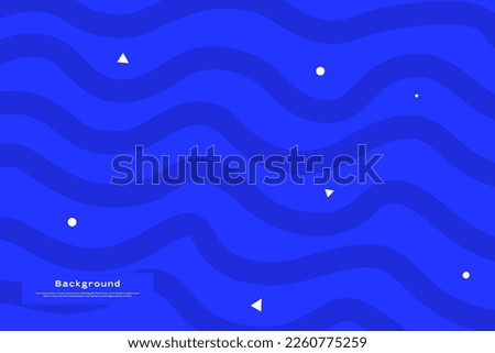 Blue wavy lines background, use for banner, flyer, poster