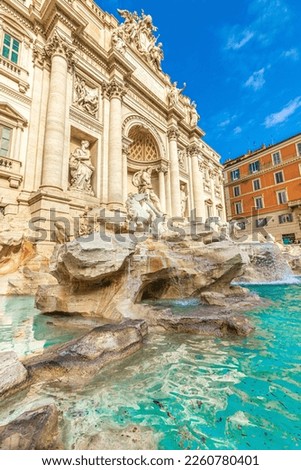 Trevi Fountain in Rome, Italy Royalty-Free Stock Photo #2260780401