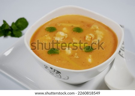 Spicy Shrimp Thai Soup: A Mouth-Watering Stock Photo for Food Blogs and Recipe Websites