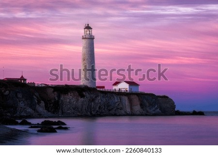 Cap-des-Rosiers Lighthouse, Forillon National Park, Gaspesie, Quebec, Canada Royalty-Free Stock Photo #2260840133