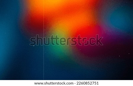Abstract blurred grainy gradient background texture. Colorful digital grain soft noise effect pattern. Lo-fi multicolor vintage retro. VHS Glitch effect Texture Royalty-Free Stock Photo #2260852751