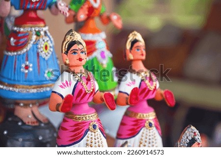 Indian famous Thanjavur dancing dolls