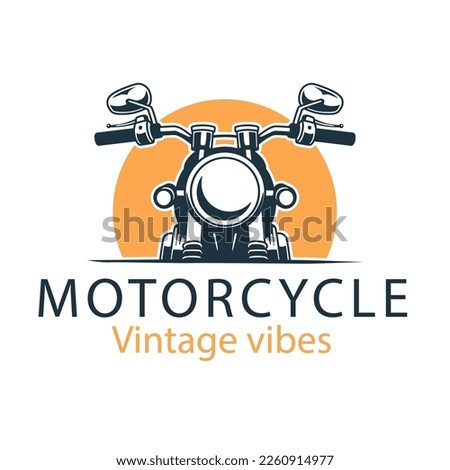 royel colorfull motorcycle logo illustration