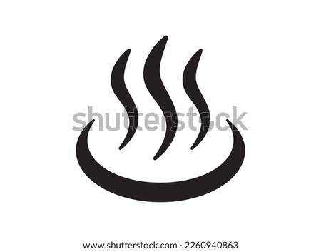 Japanese style icon [hot spring mark] vector illustration