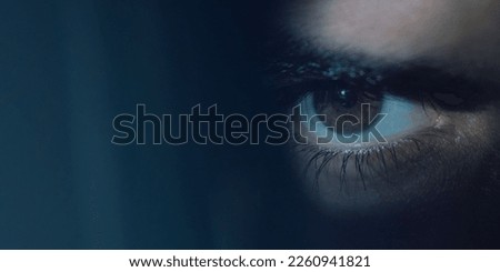 Sharp eye with dark background, 