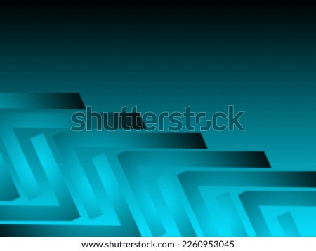 Abstract background illustration of a combination of black and cyan blue or aqua blue with various variations