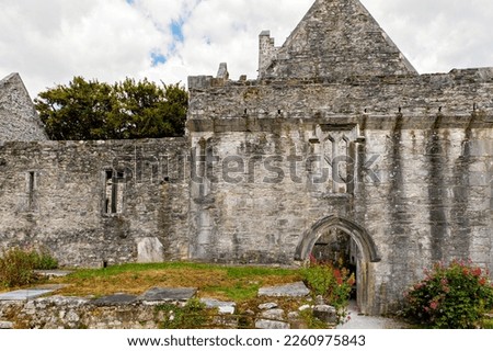 Muckross Abbey and Cemetery in Killarney National Park, Ireland, Ring of Kerry Royalty-Free Stock Photo #2260975843