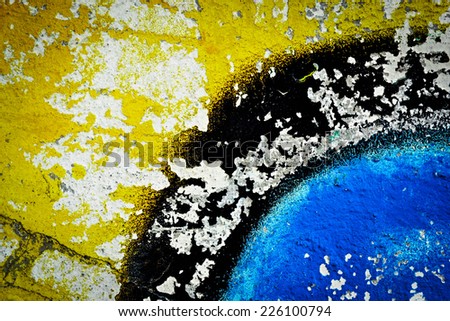 background or texture spray paint in wall