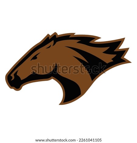 Black Horse Logo Design.  Horse Logo Vector illustration.