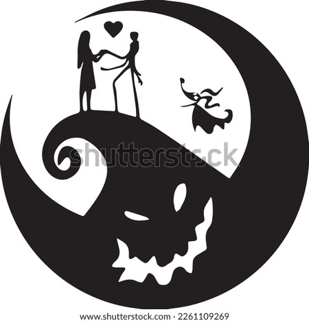 nightmare before Christmas eps high quality. Royalty-Free Stock Photo #2261109269
