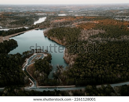 Drone picture of Chanderl Lake, GA