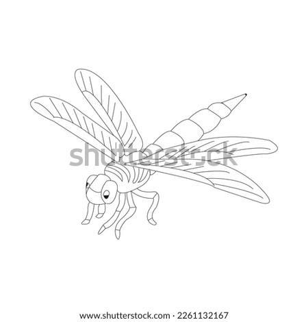 dragonfly icon vector illustration symbol design
